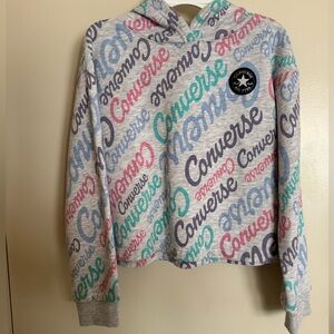 Converse cropped hoodie